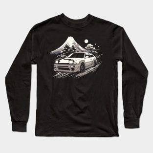 Pimped retro street race car Long Sleeve T-Shirt